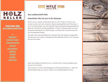 Tablet Screenshot of holzkeller.de